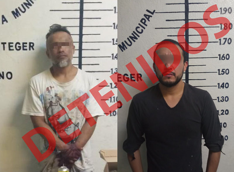 Policía de San Pedro Cholula detienen a dos presuntos narcomenudistas con más de 25 dosis de droga