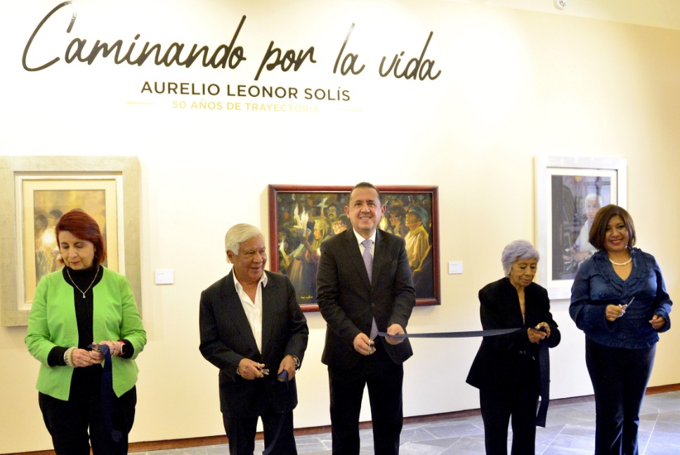 BUAP sede de la exposición “Caminando por la vida”, 50 años de trayectoria, de Aurelio Leonor Solís