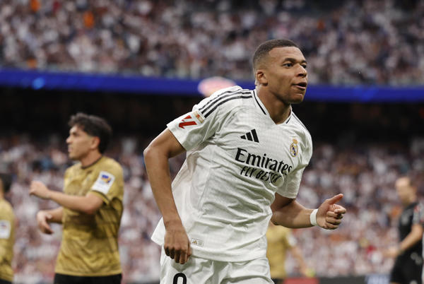 Mbappe, máximo goleador de LaLiga española en su primera temporada