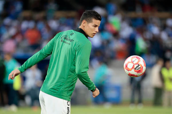 León, que espera el regreso del colombiano James Rodríguez, visita a Necaxa en el Apertura