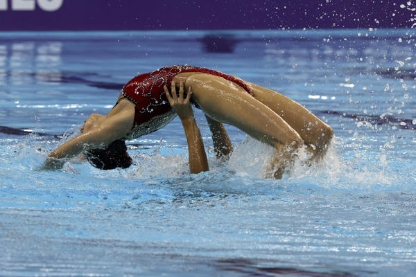 Los mexicanos se llevan el oro en los duetos mixtos de la natación panamericana