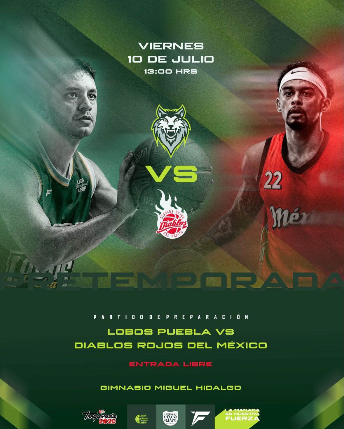 Lobos Puebla tendrá su primer partido amistoso